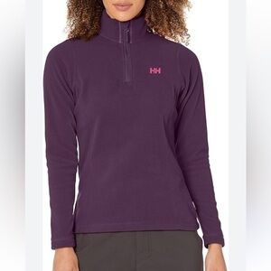 Helly Hansen Purple Daybreaker Fleece 1/2 Zip Pullover Sweater